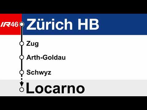 SOB Ansagen/annunci » IR46 Zürich HB – Locarno |  Treno Gottardo | SLBahnen