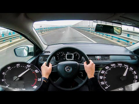 2013 Skoda Rapid 1.2 MPi - 4K POV Acceleration Test (TOP SPEED)