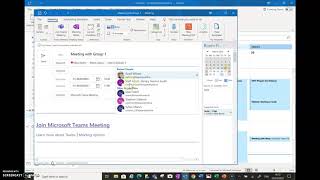 Creating a Teams meeting from Outlook