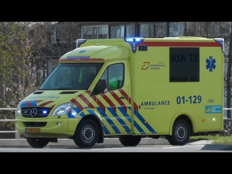 Spoedoverplaatsing, C Miesen Ambulance 01-129 Groningen Stad naar het UMCG