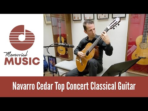 Brand New Francisco Navarro Cedar Top Concert Classical Guitar - 640 Scale image 11