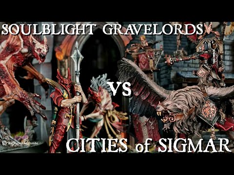 *New Army book* Soulblight Gravelords Vs Cities of Sigmar. Warhammer Age of Sigmar battle report.