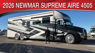 A preview image of the linked video showcasing 2026 Newmar Supreme Aire 4505