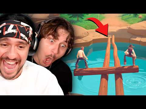 We Laughed So Hard at this Game - Log Riders w/ Juicy