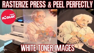 How To Rasterize The Perfect White Toner Images! | Get the best Tshirt Prints with the iColor 650