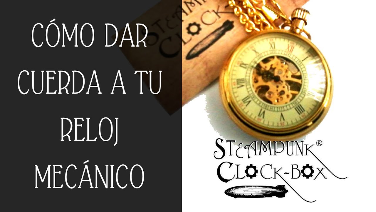 Dar cuerda / cambiar la hora a Reloj de bolsillo