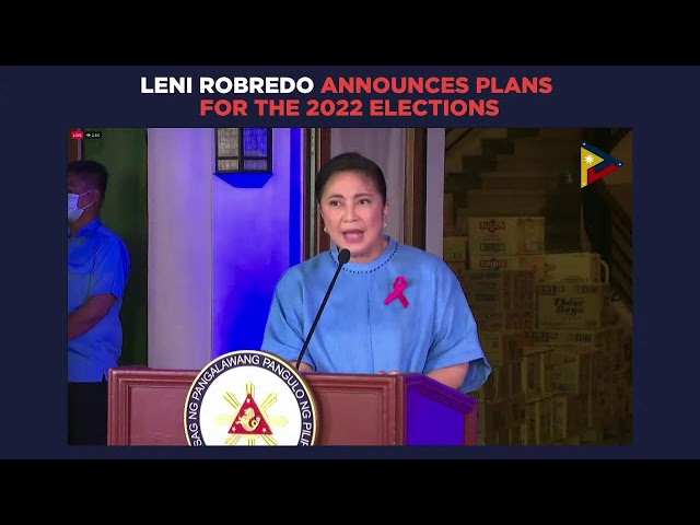 Leni Robredo files candidacy for president