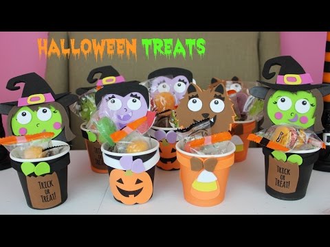 Halloween Treats DIY Halloween Crafts Goodie Bags Filled with Candy|B2cutecupcakes Video