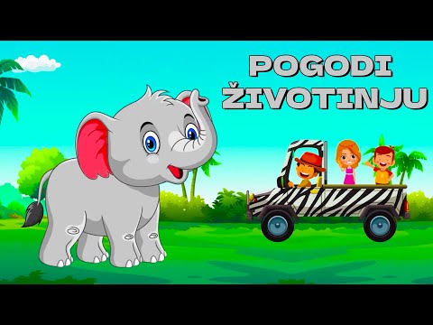 POGODI ZIVOTINJU 🦒 Životinje i Dinosauri Za Decu 🐘 Pepi TV Crtani Dinosaurusi Za Djecu