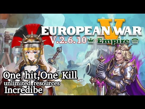 Play the game European War 5 Super Mega Mod |2.6.10| New Update |one hit, one kill |