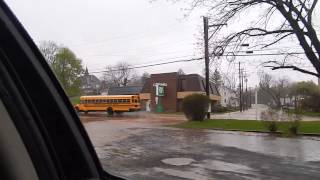preview picture of video 'Flooding in Schwenksville, PA (street flooded)'