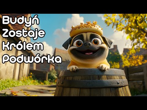 Mops Budyń Zostaje Królem Podwórka 👑 | Bajki do słuchania na dobranoc 🌙