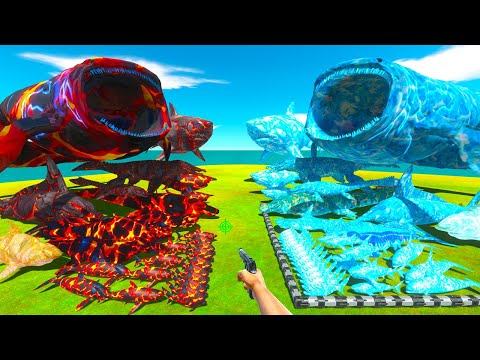 Rescues Ice Age Sea Monsters and Fights Volcano Itself - Animal Revolt Battle Simulator