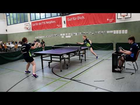 Gründertreffen TTG Netphen am 06.08.2022: Schaukampf Sarah Natzke - Angelina Baldus