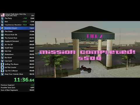 GTA Vice City Speedrun - Any% (no SSU) - 55:30