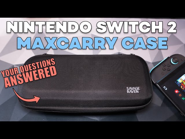 Vídeo relacionado con SAVAGE RAVEN by Skull & Co. Every Day Slim Carrying Case for Nintendo Switch 2: Portable Hard Shell Protective Travel Gaming Console Protection Case- Black