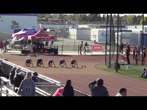 VarB 100m vs Huntington Beach 3-23-17 - Los Alamitos Boys