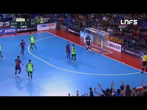 Gol Sergio Lozano (3-1) Barça FS - Movistar Inter. J12, 1Div. LNFS