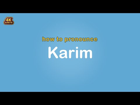 how to pronounce Karim 【Name】