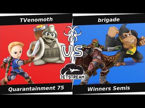 Quarantainment 75 Winners Semis - TVenomoth (Mii Sword, King DDD) Vs brigade (Ganon, DK) - SSBU