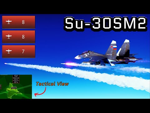 Su-30SM2 on Tactical View l War Thunder BVR