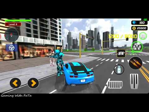 Bus Robot Car Transform War – Police Robot games #02 - Android Gameplay