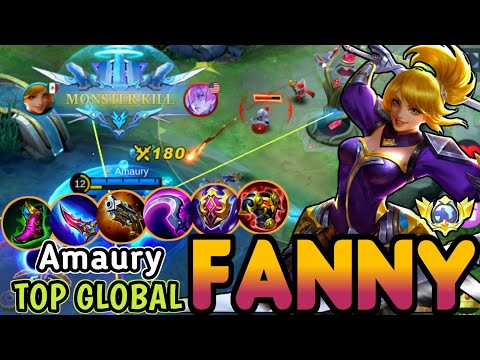FANNY BEST BUILD IN 2023 | TOP GLOBAL FANNY Amaury - MOBILE LEGENDS