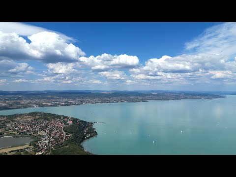 Hungary Balaton 3/3  (Tihany, Autofähre, Schlauchboot, Rundumblick), 4K footage DJI Mini 3 Pro