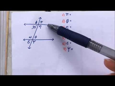 ángulos entre paralelas y una transversal