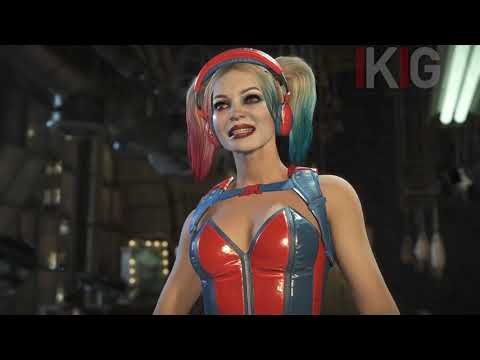 HARLEY QUINN ALL MIRROR MATCH DIALOGUES & VICTORY ANIMATION WINNING POSE - INJUSTICE 2 2020
