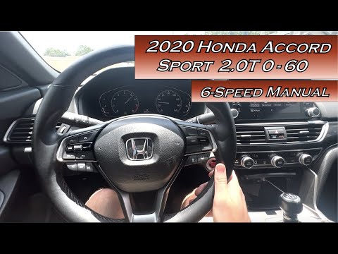 2020 Honda Accord Sport 2.0T Manual 0-60