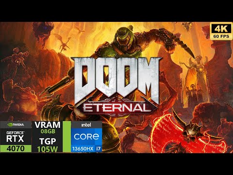RTX 4070 Mobile 105W Doom Eternal : MSI Katana 15 B13V Gaming Test