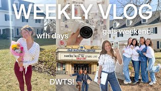 WEEK IN MY LIFE 👩🏼‍💻 weekend with my sisters, dwts live show, NYC prep, + chatting about routines!