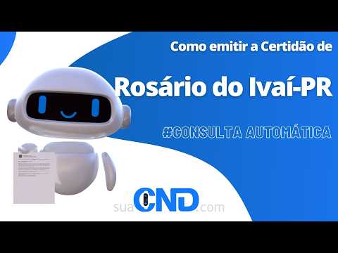 Como emitir a certidão negativa de Rosário do Ivaí-PR em apenas 2 minuto! :)