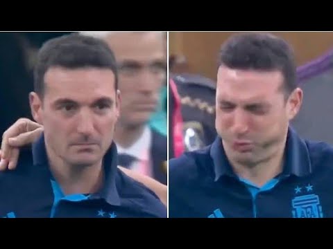Lionel Scaloni reaction after last penalty kick !! #worldcup #argentina #messi