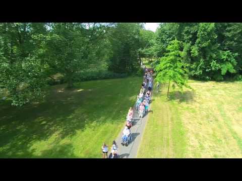 De rolstoelvierdaagse vanuit de lucht