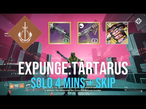 Solo Flawless Expunge:Tartarus 4 Mins Under + Skip [Destiny 2]