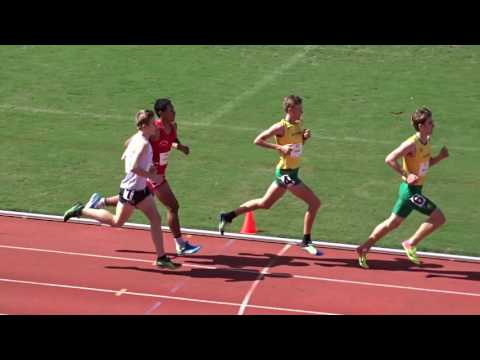 U/18yrs 1500m Men Final, Oceania Area Championships Suva, Fiji 1/07/2017