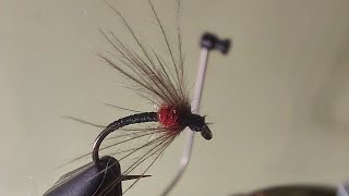 Tying A Turkey Feather Soft Hackle Fly At 4x Speed #shorts