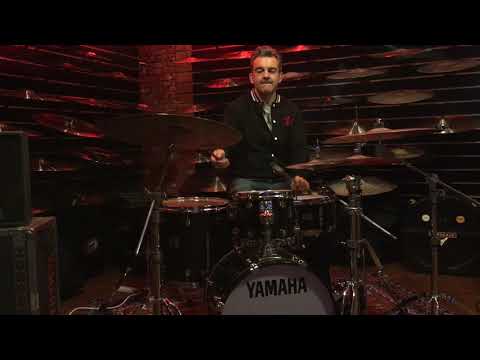 Grooving on Richard Spaven's kit.