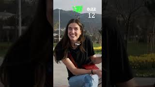 Lucille Gicquel’e 41 saniyede 14 Türkçe kelime sorduk ama çekerken eksik saydık 😂