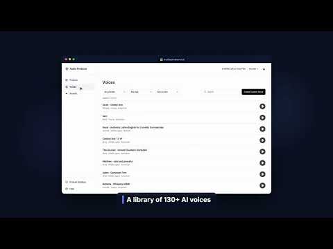 Browse & Preview 100+ AI Voices