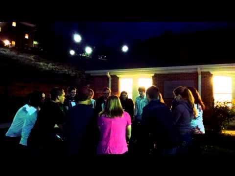 Samantha Geddes FLYING on the ESKIMO BLANKET!