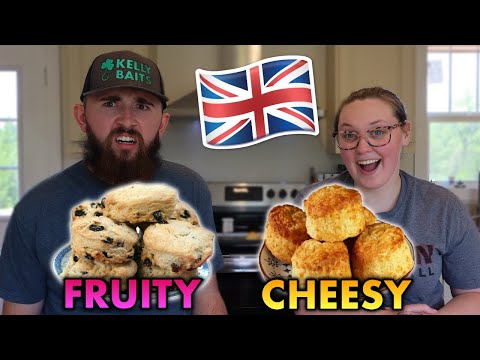 AMERICANS Try to Make Traditional British SCONES!  *it’s a biscuit*