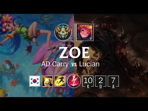 Zoe Bot vs Lucian - KR Challenger Patch 8.20