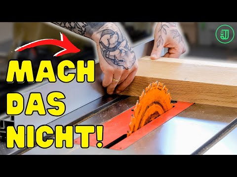 DAS sind die GRÖßTEN TISCHKREISSÄGEN FEHLER! | Tischkreissäge richtig benutzen | Jonas Winkler
