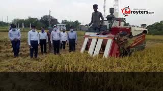 কম্বাইন হারভেস্টর ।। গোদাগাড়ীর কৃষি