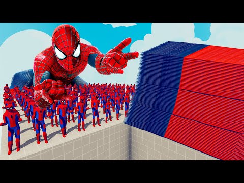 200x SPIDER-MAN + 1x GIANT vs EVERY GOD - Totally Accurate Battle Simulator TABS