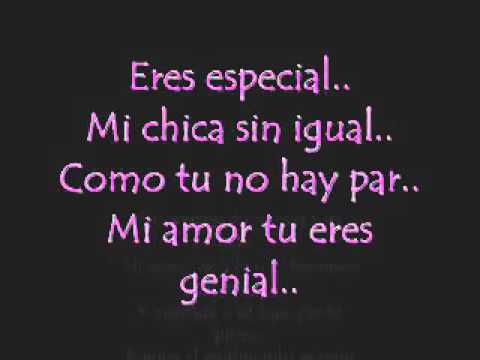 Gimario  Eres especial lyrics