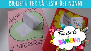 Bigliettino per la festa dei nonni